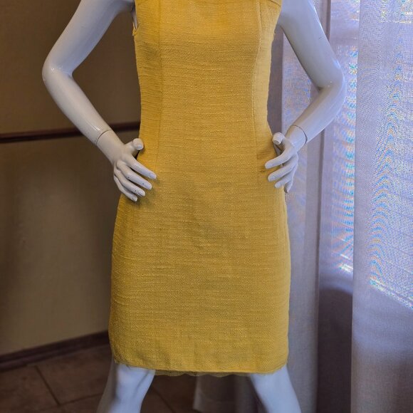 Lemon Yellow MAGASCHONI Dress *Size 6* - Picture 3 of 11